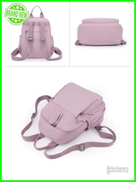 Mini Anti Theft Backpack Women Nylon Lightweight Daypack College Casual main image 4